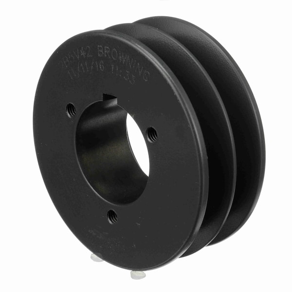2 Groove Cast Iron Bushed Bore Multiple Sheave, 2B5V42